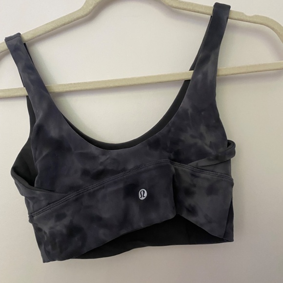 Lululemon Align Reversible Sports Bra in Diamond Dye and Dark Grey Sz 6 - Picture 3 of 6